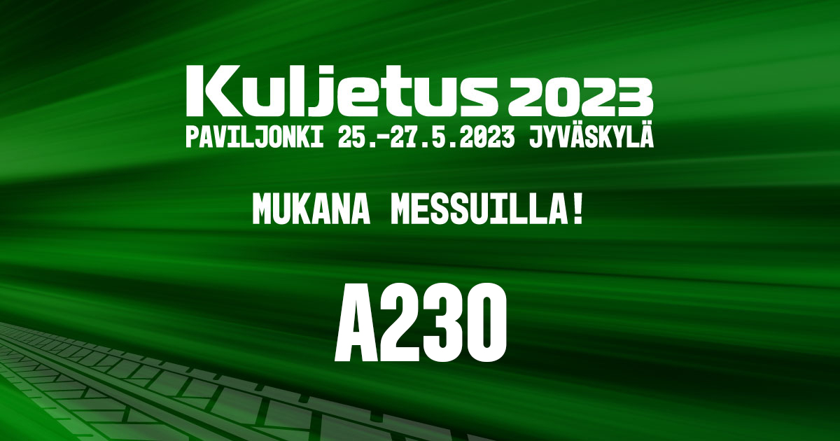 Haitor kutsuu sinut mukaan Kuljetus 2023 messuille.