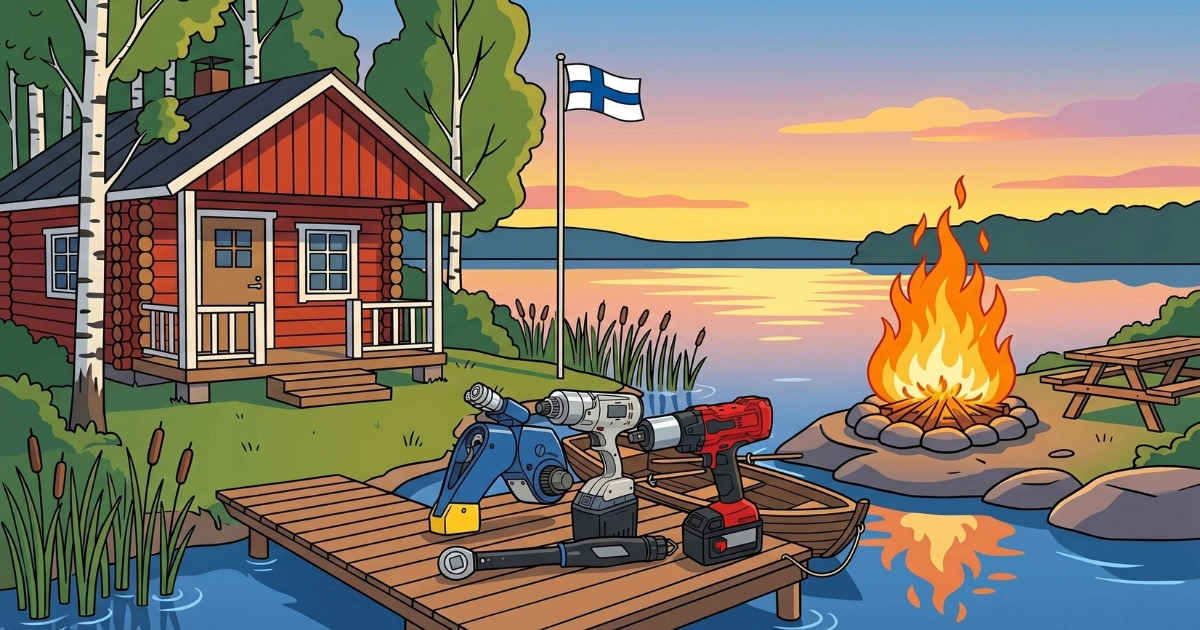 Momenttivääntimiä laiturilla